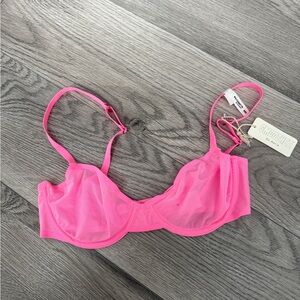 NWT Aerie‎ Smoothez bra Hot Pink 32C Balconette